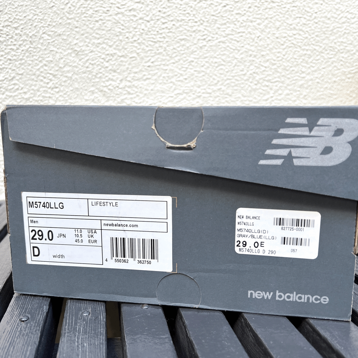 M1300JPカラー 国内正規品 New Balance M5740LLG グレー 29cm/US11 新品 ヌバックレザー 限定 576 574 NB スニーカー_画像3