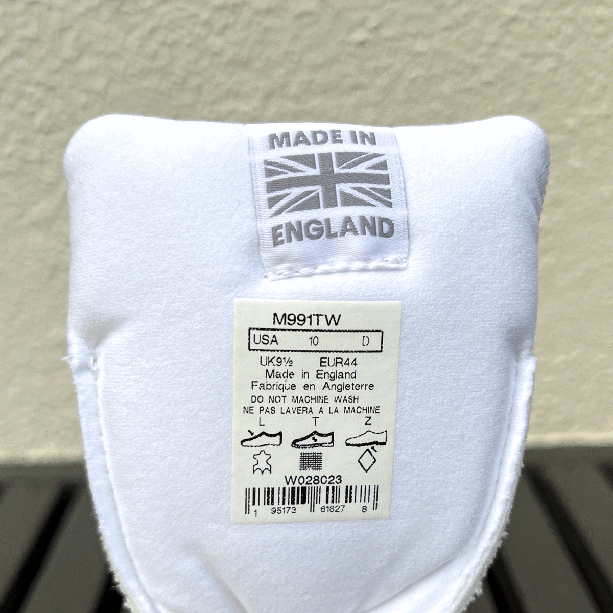 国内正規品 UK製 New Balance M991TW ホワイト×グレー US10 28cm