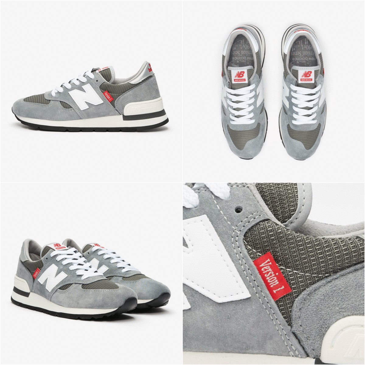 40周年記念 USA製 New Balance M990VS1 US7.5 GRAY 新品 限定 NB M990v1 GR Version1 アメリカ米国製 グレー スニーカー Made In The USA_画像9