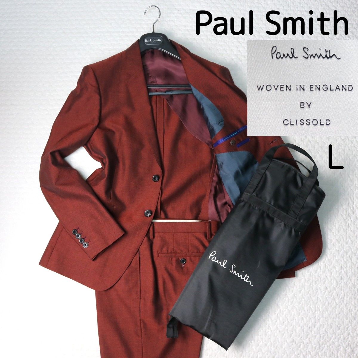 3点セット最高級モヘアPaul Smith×CLISSOLD クリソルド生地 メンズ