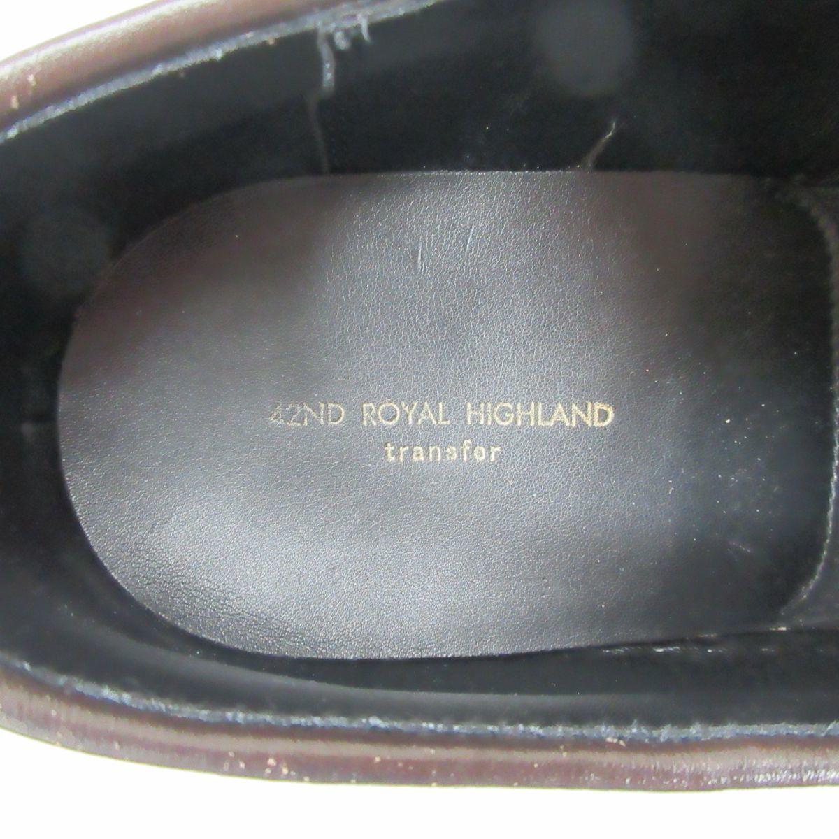 美品 42nd royal highland 42ndロイヤルハイランド レザー ウィングチップ ドレスシューズ ビジネスシューズ 41 約25.5cm 茶 1202_画像4