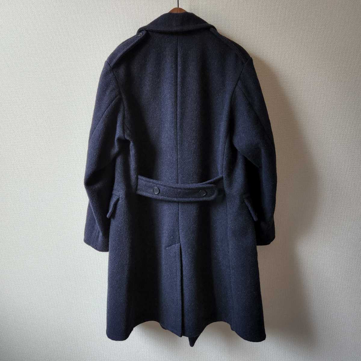 ANATOMICA CD LONG COAT NAVY SHETLAND M-