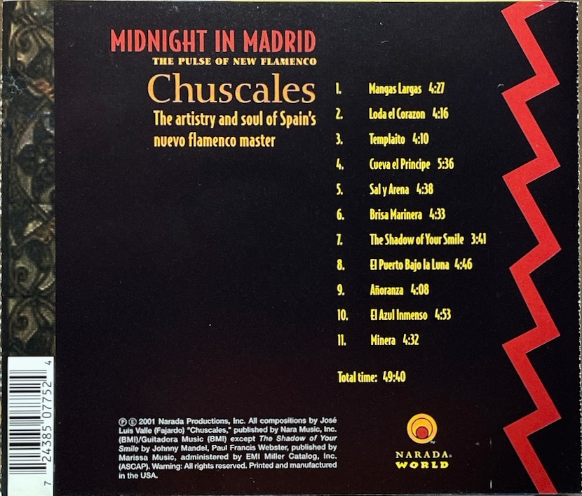 (C11H)* new flamenco / tea scale z/Chuscales/Midnight in Madrid: The Pulse of New Flamenco*