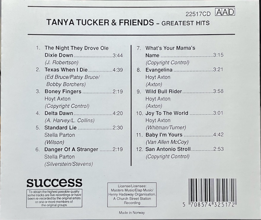 (C13H)☆カントリー/タニヤ・タッカー/Tanya Tucker & Friends/Greatest Hits-Live In Concert☆の画像2
