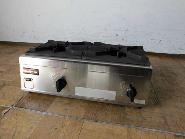 中古厨房 リンナイ 業務用 卓上 ガステーブル コンロ 2口 RSB-206N