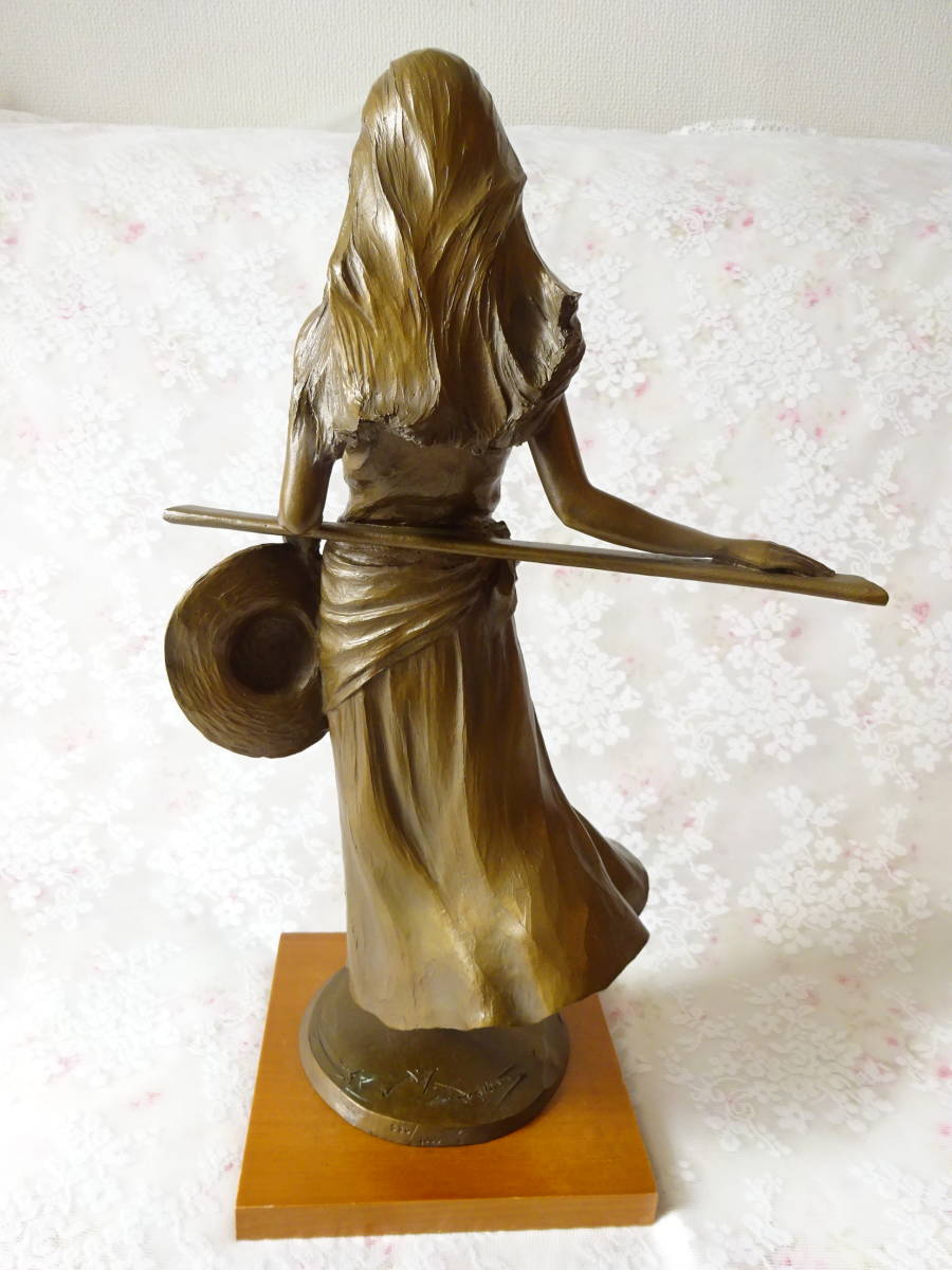 彫刻家 大道寺光弘 ブロンズ銅 ブロンズ像『藍色の風』置物 高さ41.5 彫刻家 大道寺光弘 ブロンズ銅 ブロンズ像『藍色の風』置物 高さ41.5