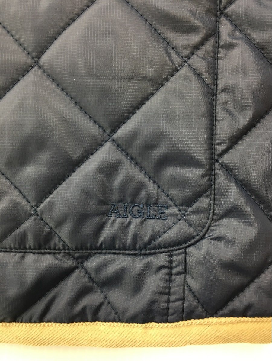  free shipping AIGLE Aigle quilting jacket 8604-28600 tag attaching declared size M.K.