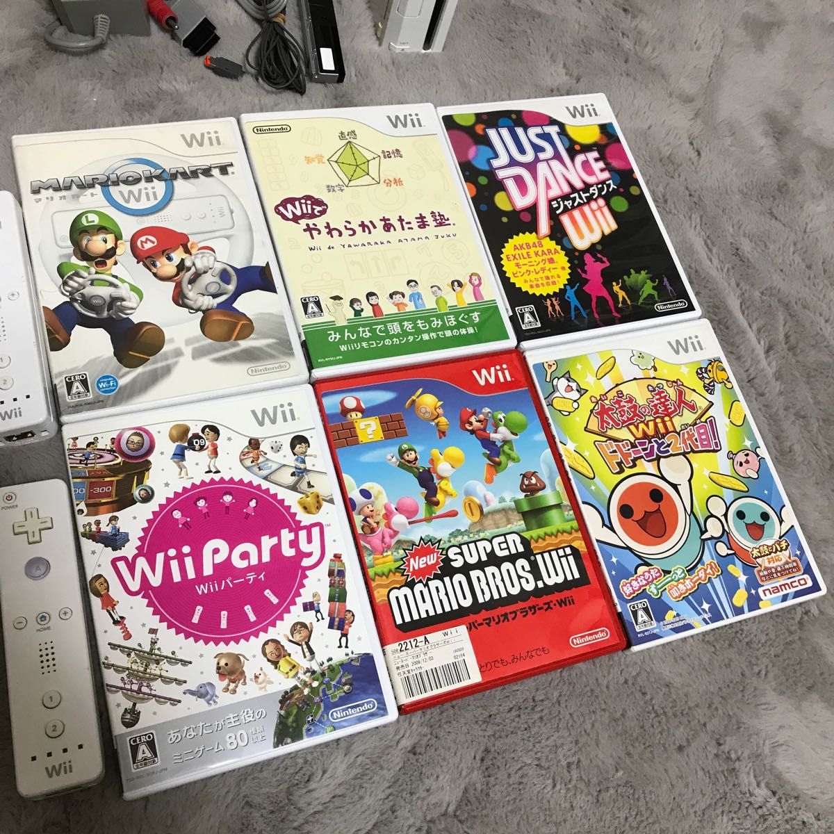 Wii本体 マリオカート 太鼓の達人 2人で遊べるセット|PayPayフリマ