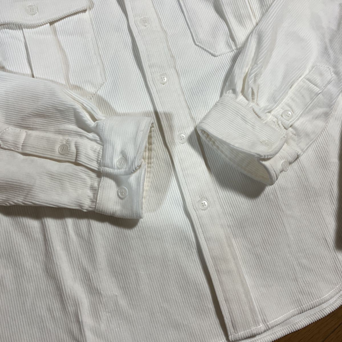 HUMAN MADE コーデュロイワークシャツ 白(XL)
