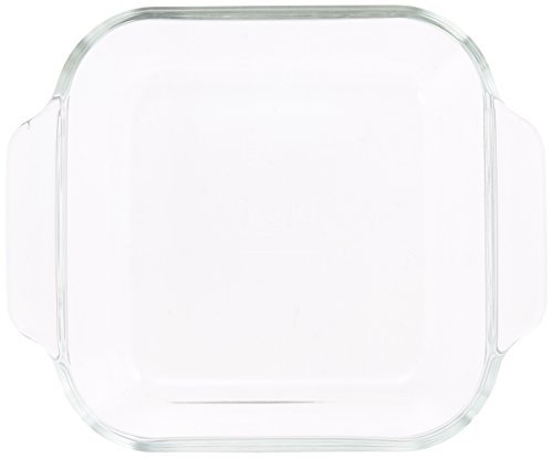 iwaki(イワキ) 耐熱ガラス オーブントースター皿 ベーシックシリーズ ハーフ 144×120×39mm 340ml KBC3840の画像2