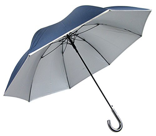 日光を遮断！ 晴雨兼用 日傘 ひっくり返っても元通り！ Mサイズ 使いやすさ の直径約110cm×目立たない裏シルバー生地 UV99％以上カット 軽