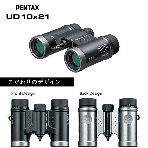 PENTAX 双眼鏡 UD 10x21 ブラック 倍率10倍 明るく見やすい視界を確保 持ち運びしやすいダハプリズムの小型ボディ マルチコーテ