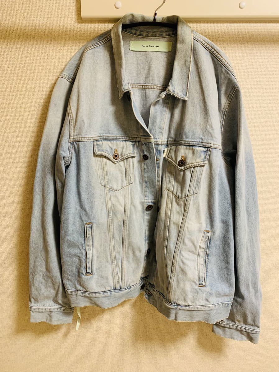 オフホワイト/Off-White THE END デニムジャケット XL ジージャン g
