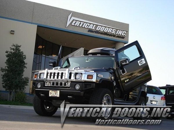 2003-2009 ハマー h2 HUMMER ヴァーティカルドア ランボドア ガルウイング コンバージョン VERTICALDOORS INC製 ヒンジキット_画像1