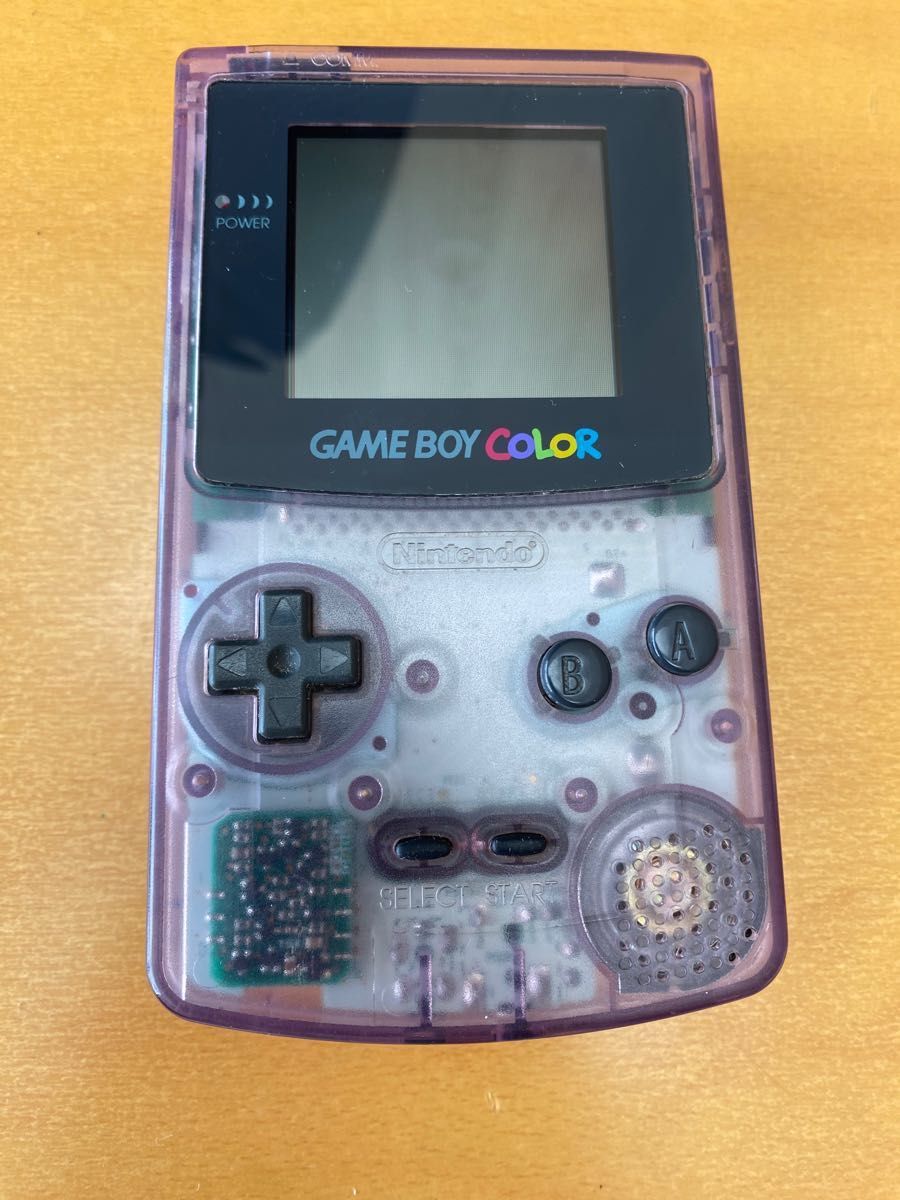 ゲームボーイカラー　本体のみ　クリアパープル　GAMEBOY COLOR