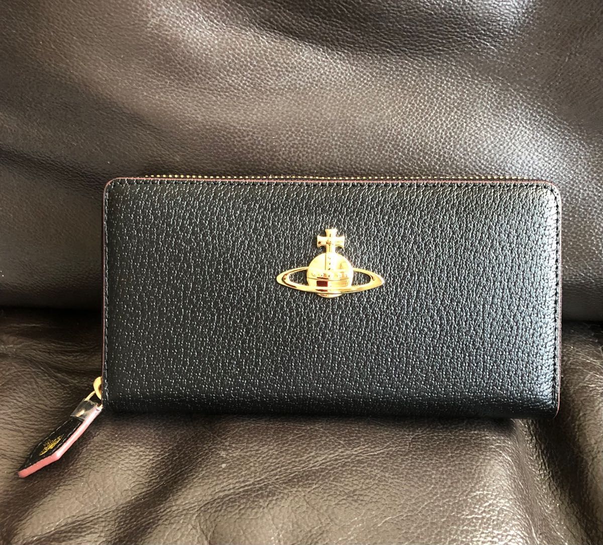 新品》◇Vivienne Westwood◇レザー長財布ブラック レディース