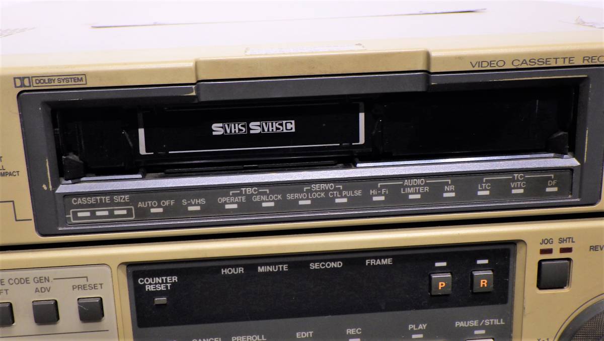 〆め1819 L-4 Victor　ビクター　VIDEO CASSETTE RECORDER　BR-S822　S-VHS　編集用　100V　S-VHS/編集用　プロ用 レトロ　映像_画像5