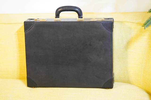 ITALY PAOLO MAJI 最高級本革製 ブリーフケース アタッシュケース 書類鞄 バッグ ビジネス