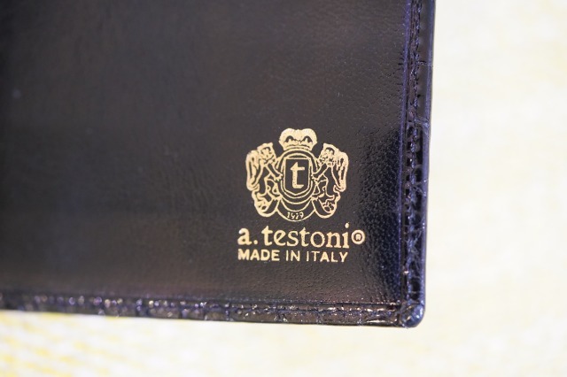 美品【ア・テストーニ】本物 a testoni クロコダイル 長財布 黒 美品【ア・テストーニ】本物 a testoni クロコダイル 長財布 黒