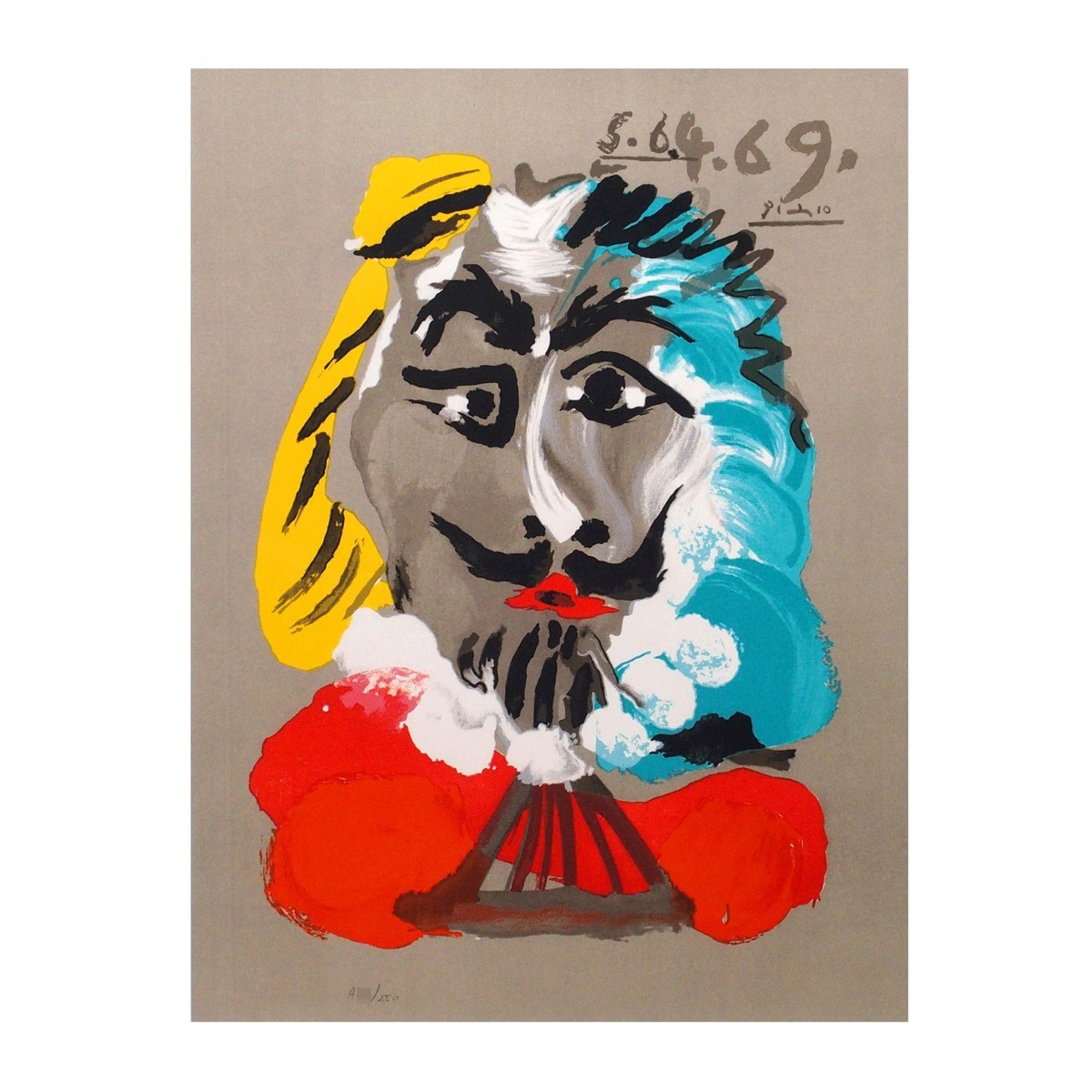 ENCHANTE/パブロ ピカソ 想像の中の肖像 /Pablo Picasso/リトグラフ/版 