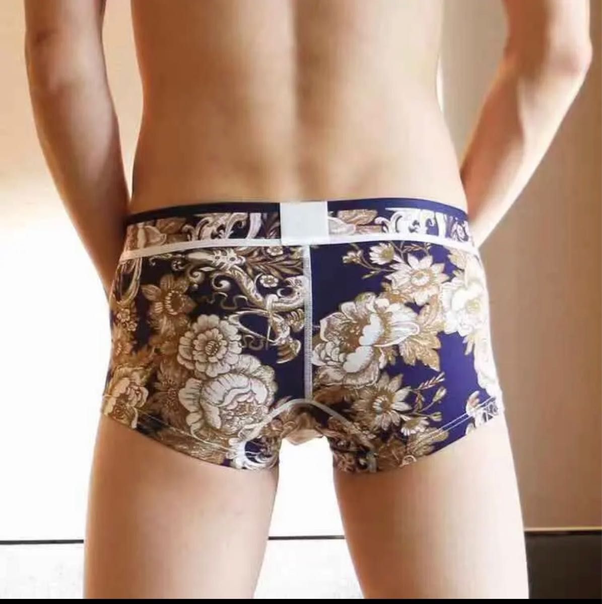 セクシーボクサーパンツ メンズ 男性下着綿95％＋ナイロン5% XLサイズ 2枚セット｜PayPayフリマ