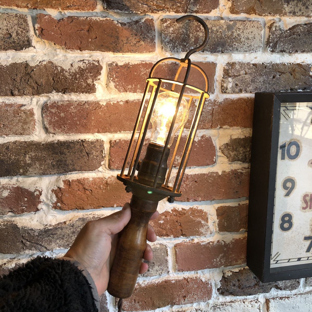 ANTIQUES】トラブルライト lamp ランプ 店舗什器 vintage ブロカント