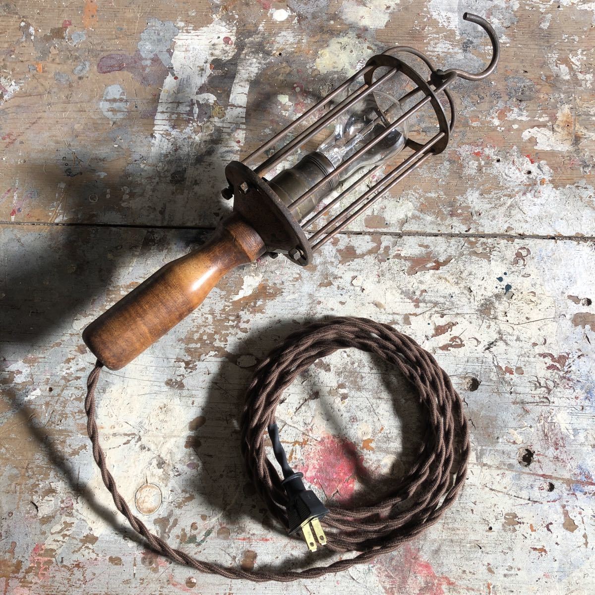 ANTIQUES】トラブルライト lamp ランプ 店舗什器 vintage ブロカント