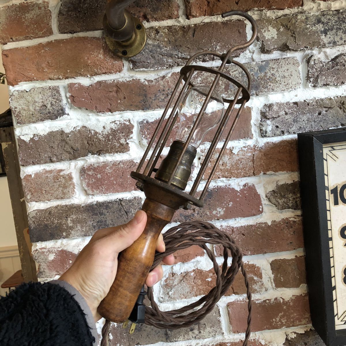 ANTIQUES】トラブルライト lamp ランプ 店舗什器 vintage ブロカント