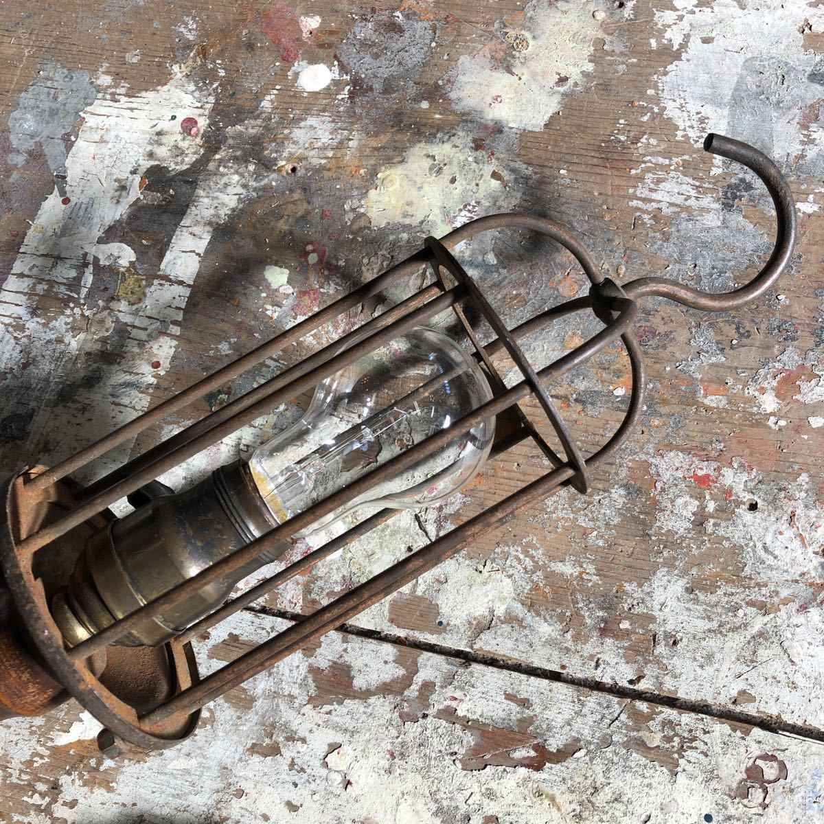 ANTIQUES】トラブルライト lamp ランプ 店舗什器 vintage ブロカント