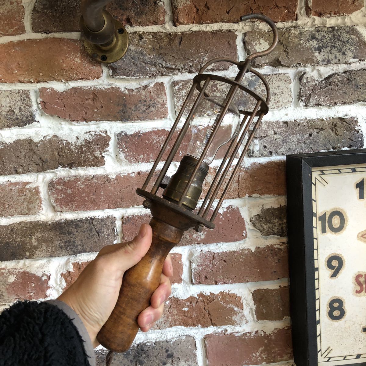 ANTIQUES】トラブルライト lamp ランプ 店舗什器 vintage ブロカント