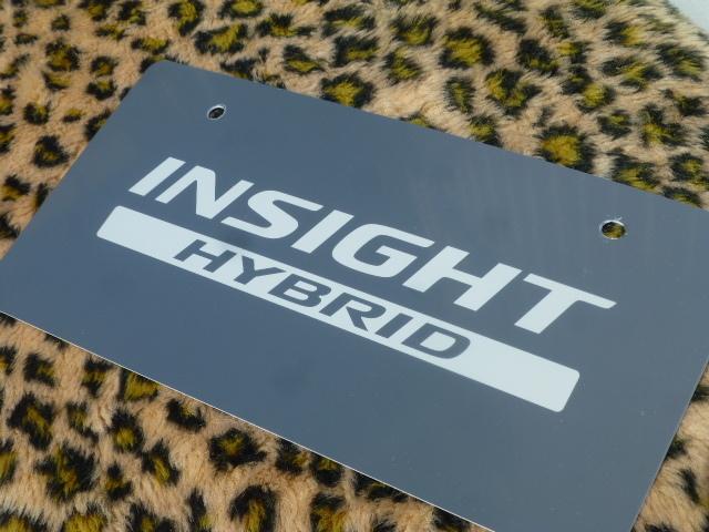 [ regular goods! new goods!] Insight hybrid number plate Honda original cosmetics exhibition mascot plate HONDA ZE1 ZE2 ZE3 ZE4 valuable 