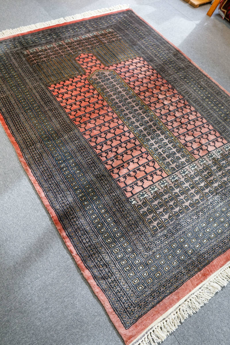 パキスタン手織り絨毯 size 182×128cm ウール|Yahoo!フリマ(旧PayPay