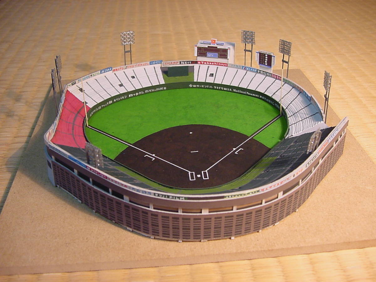 ■大阪球場の建築模型■ 南海ホークス ダイエーホークスの本拠地 os30