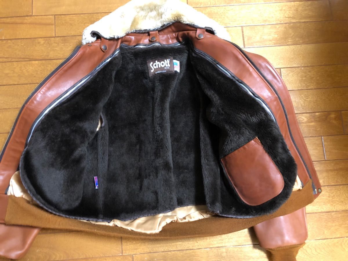 Schott G-1 レザージャケット フライトジャケット 80'S サイズ40 Schott G-1 レザージャケット フライトジャケット 80'S サイズ40