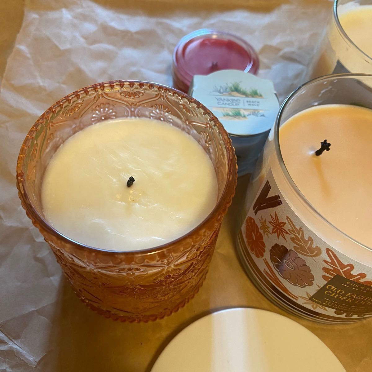 bath & body works 3芯 キャンドル 中古セット +α|PayPayフリマ