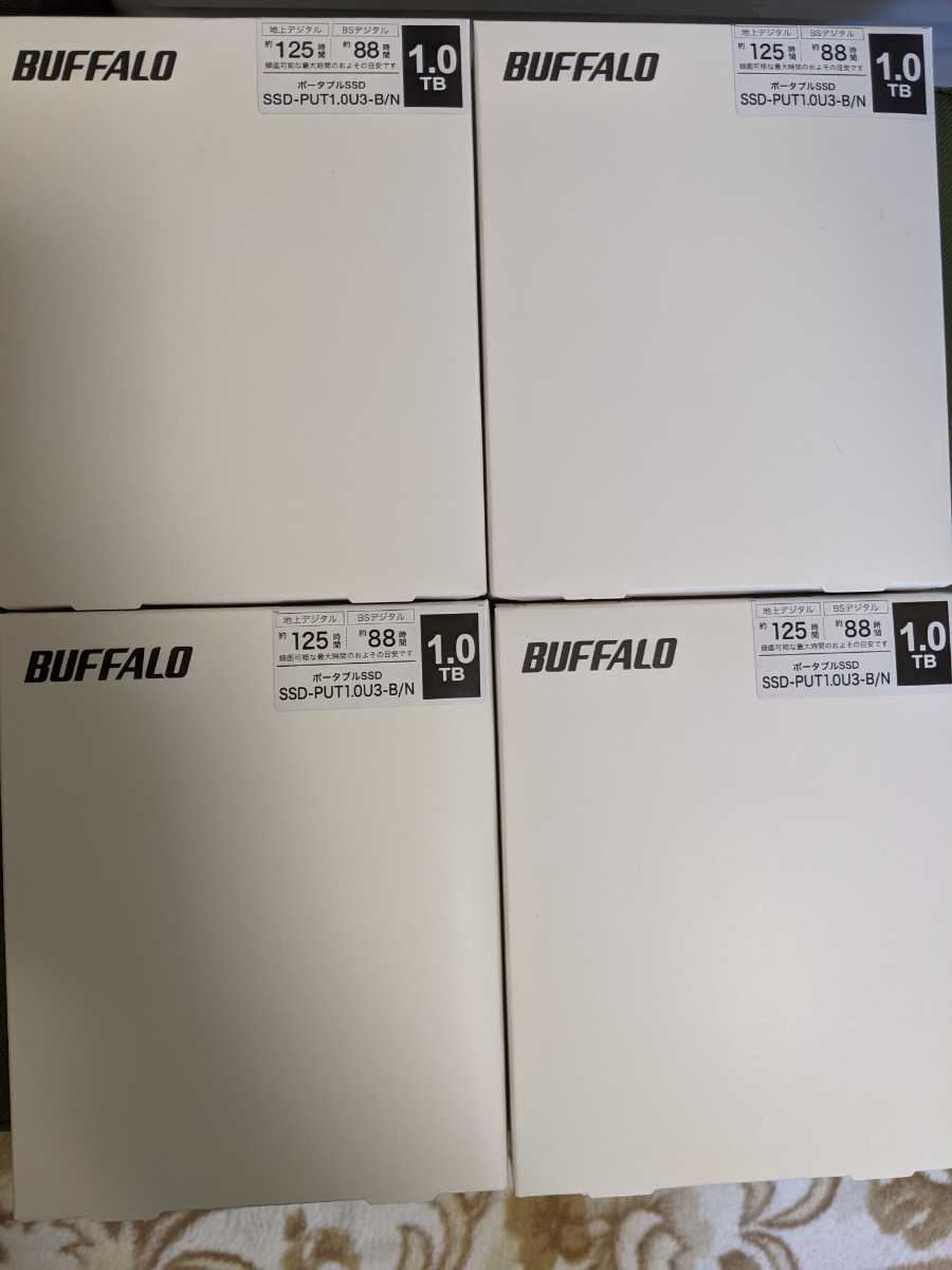 新品未開封　4台 BUFFALO バッファロー SSD-PUT1.0U3-B/N 1000GB 1TB