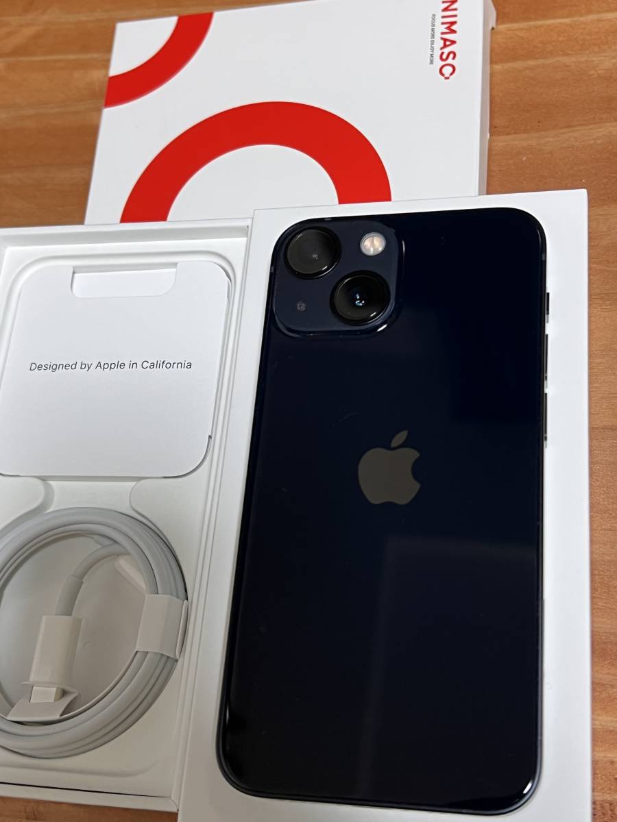 グリーン・ホワイト系 完成品♪ iPhone 13 ミッドナイト 128 GB SIM