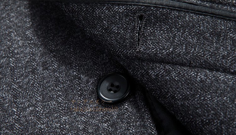 入手困難■新品メンズ ロングコート高品質 ウールコート ステンカラーコート 紳士 ラシャ ジャケット ビジネス 大きいサイズあり グレー M_画像6