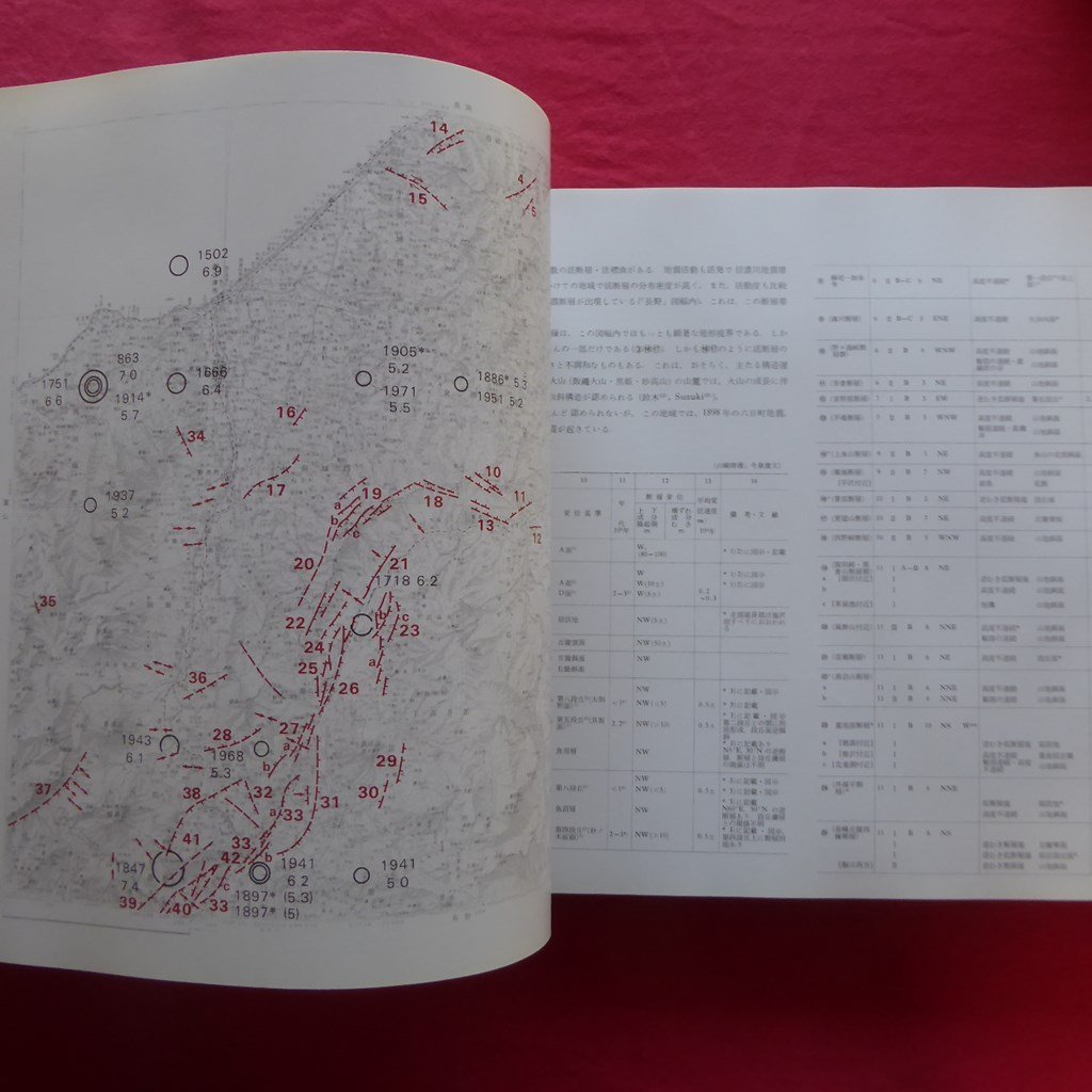 大型m【日本の活断層-分布図と資料/活断層研究会編/東京大学出版会・1980年初版2刷】※大学除籍本です。_画像9