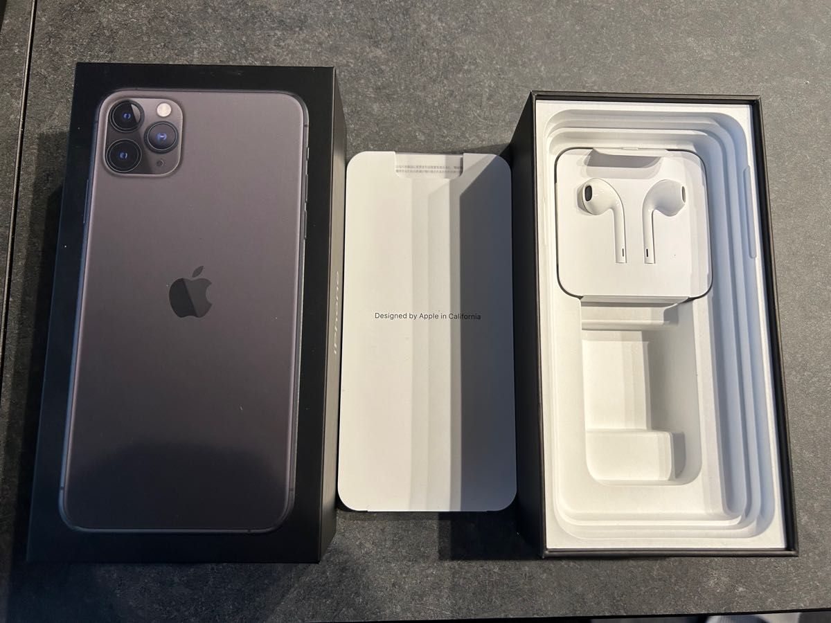 2枚で送料無料 【SIMフリー】iPhone 11 Pro Max スペースグレイ 256GB