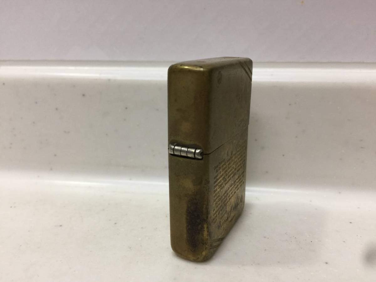 Zippo ジッポー DEAR FRIENDS 社長 メッセージ 1996年製 BRASS