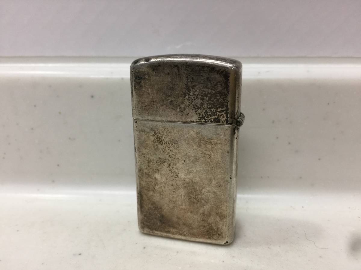 Zippo　ジッポー　スリム　STERLING　スターリングシルバー　1989年製　　　T181　　　　KJ1_画像2