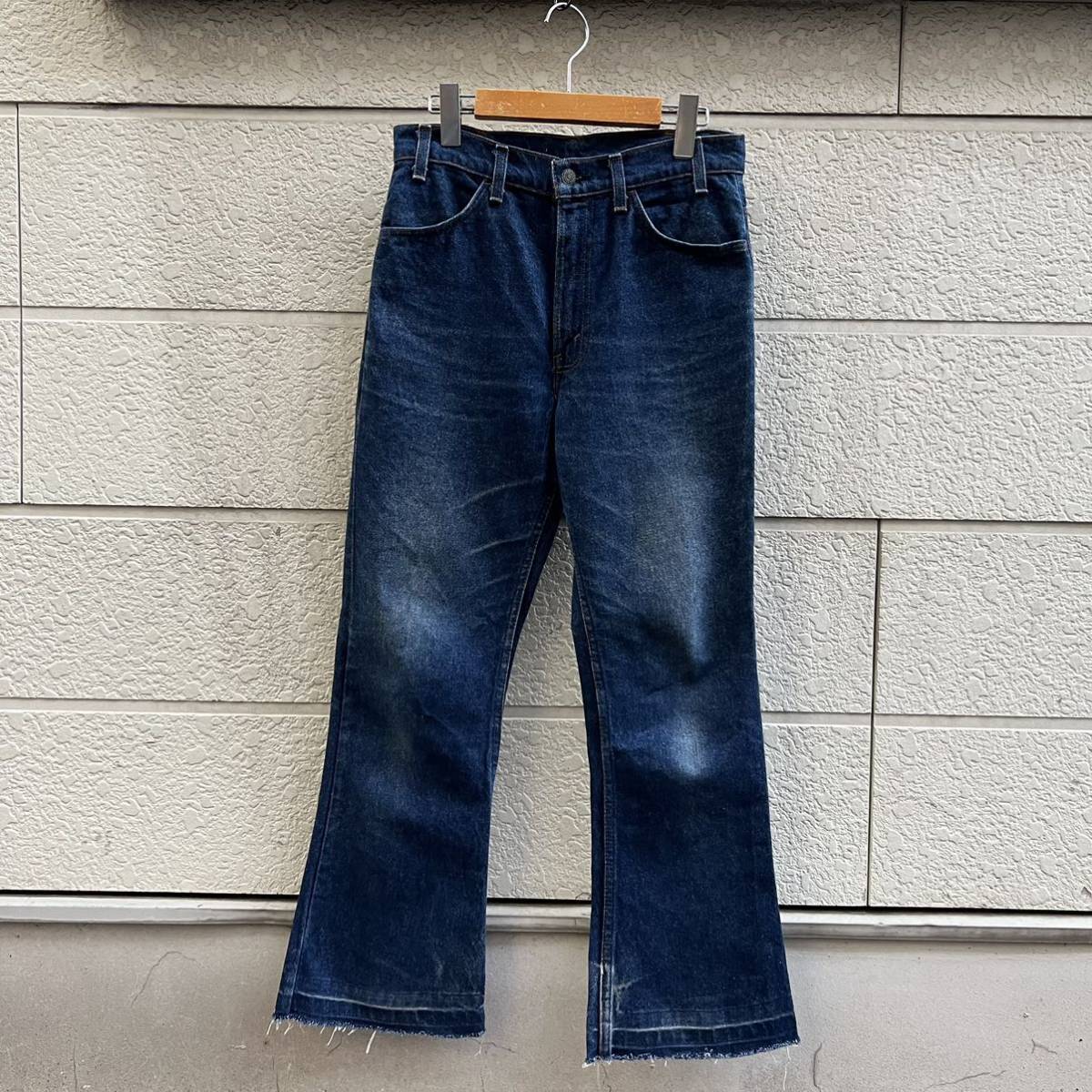 激レア Levi's デニムフレアパンツ vintage ベルボトム 白タグ