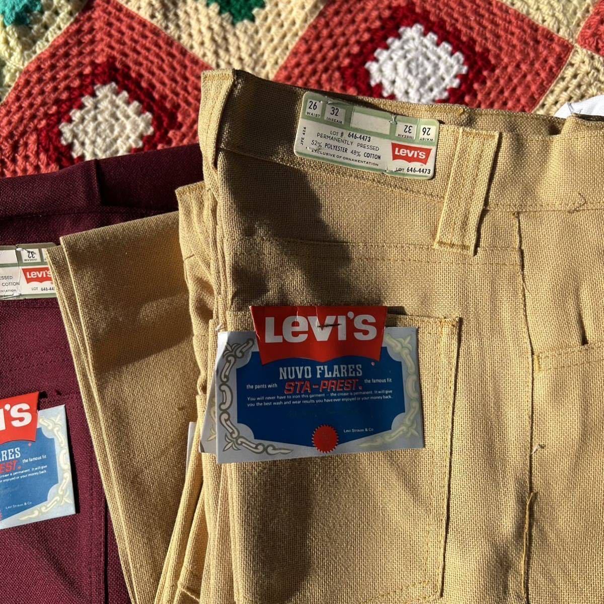 正規代理店正規代理店デッドストックストック 70s LEVI'S 646 4418 W34