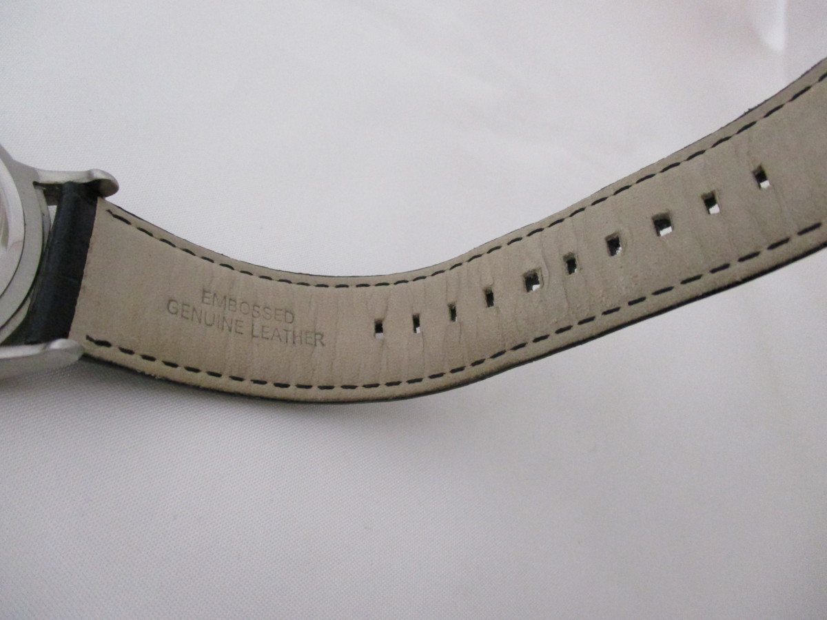 【中古】エンポリオ アルマーニ AR-2411 箱付き クォーツ メンズ腕時計 革の画像6