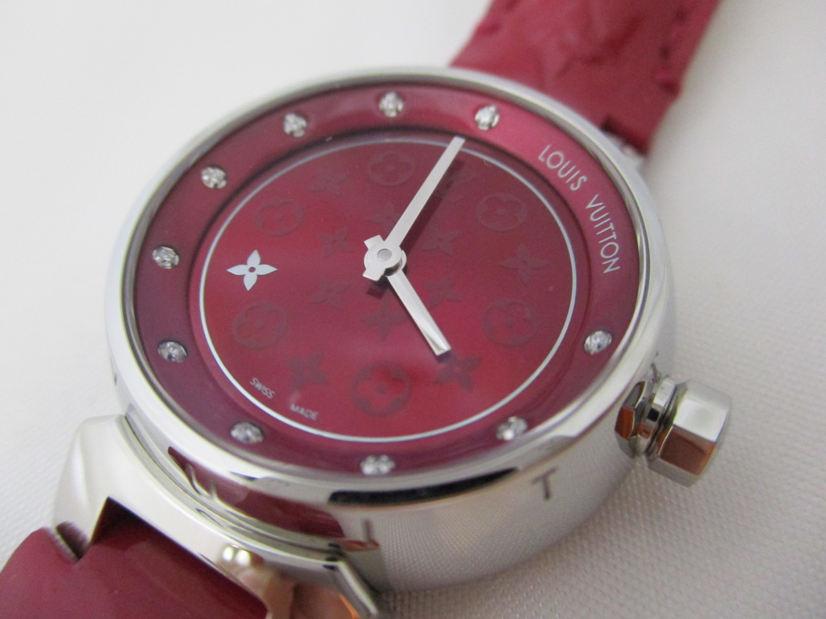 【未使用】ルイヴィトン LV タンブール 10Pダイヤモンド レディース腕時計