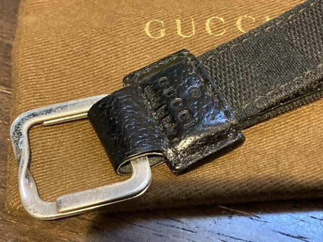 GUCCI グッチ キーチャーム キーリング キーホルダー アクセサリー ブラック レザー 黒_画像4