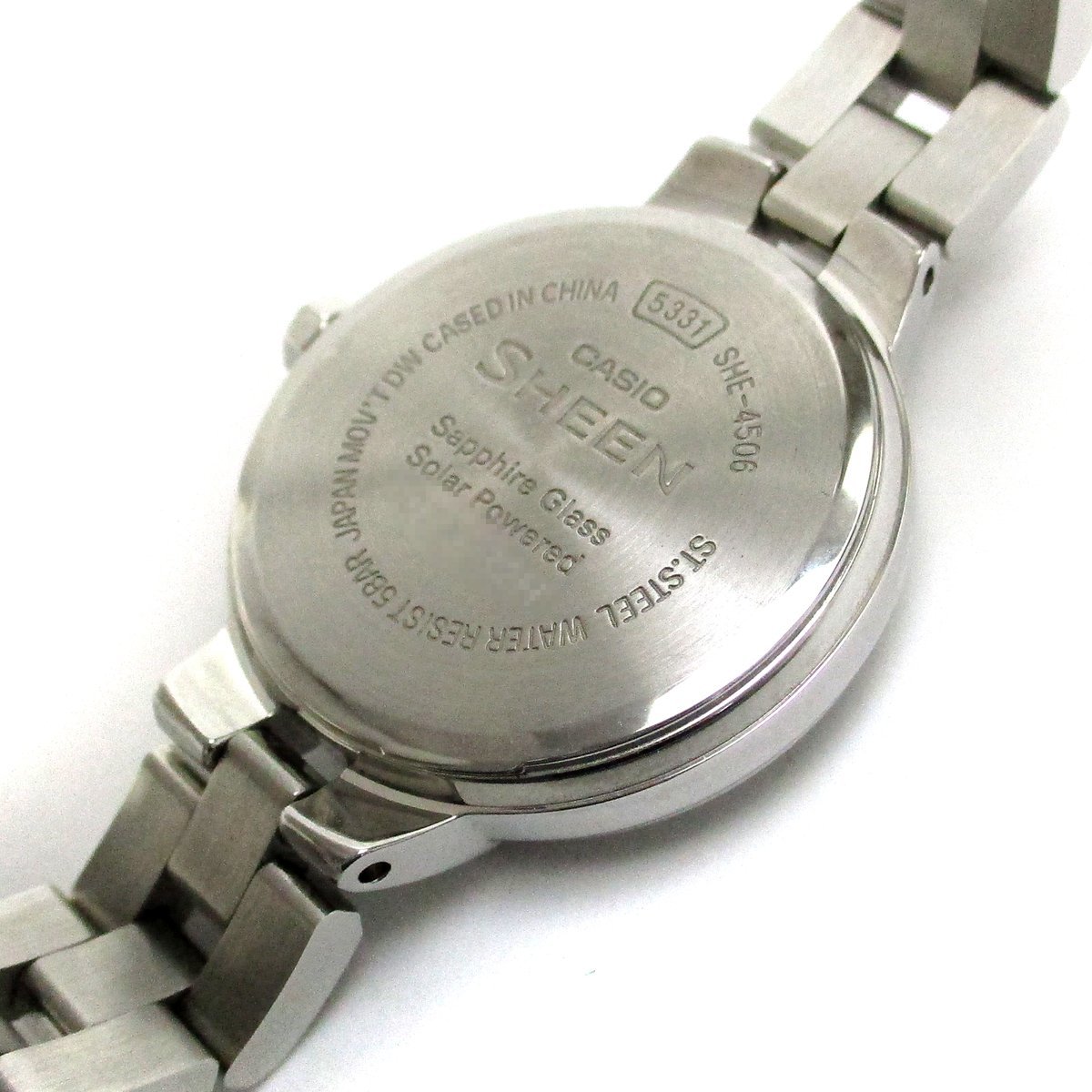 品質が 【稼働品】CASIO カシオ SHE-4506 ソーラー ピンク レディース