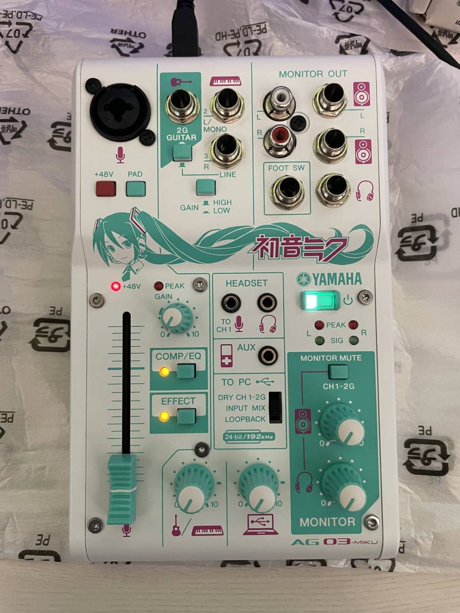  body finest quality beautiful goods Hatsune Miku YAMAHA web casting mixer 3 channel [ Hatsune Miku . therefore . set ] AG03-MIKU