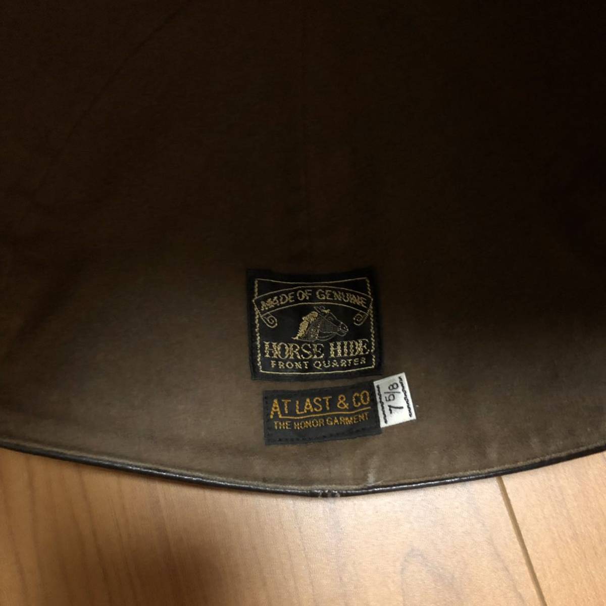 atlast&co レザーキャップ 7 5/8 butcher products atlast アット